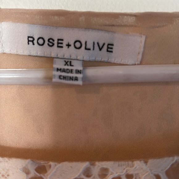 NWOT BLOUSE, off white, size XL - Picture 3 of 4